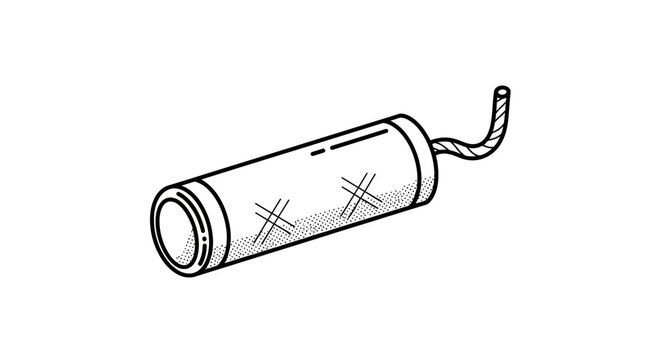 An illustration shows a dynamite stick with a lit fuse on a white background.