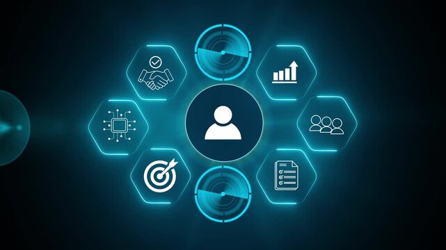 Affiliate marketing, online business model concept. Creating relationships strategy between merchants, affiliates, and customers. Generated revenue by rewarding affiliates for referring customers.4k