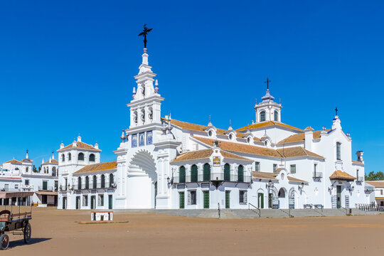 Ermita de la Virgen del Roc&iacute;o en la aldea de su mismo nombre, Almonte, Huelva, Espa&ntilde;a