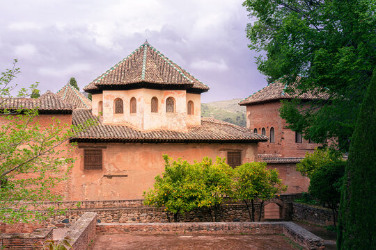 C&uacute;pula del sal&oacute;n de los Abencerrajes en la Alhambra de Granada, Espa&ntilde;a