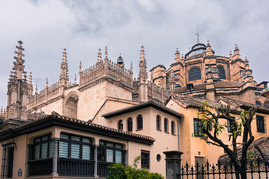 Capilla Real de Granada construida entre 1505 y 1517 por orden de Isabel I de Castilla y Fernando II de Arag&oacute;n, Granada, Espa&ntilde;a