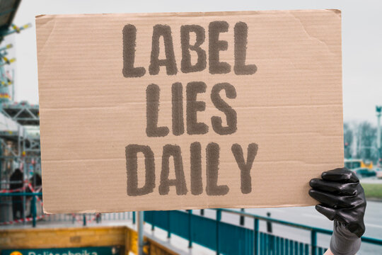 "Label Lies Daily" Every supermarket aisle contains products with misleading nutritional descriptions. LABEL. SUPERMARKET. MISLEADING. NUTRITIONAL. DESCRIPTIONS.