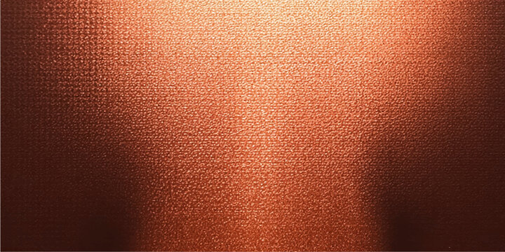 Vintage brown leather material with a rough grunge texture and an aged gold metal frame design for an antique wallpaper backdrop