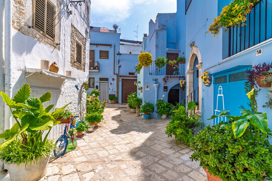 The Casamassima Town street view in Puglia Region of Italy	