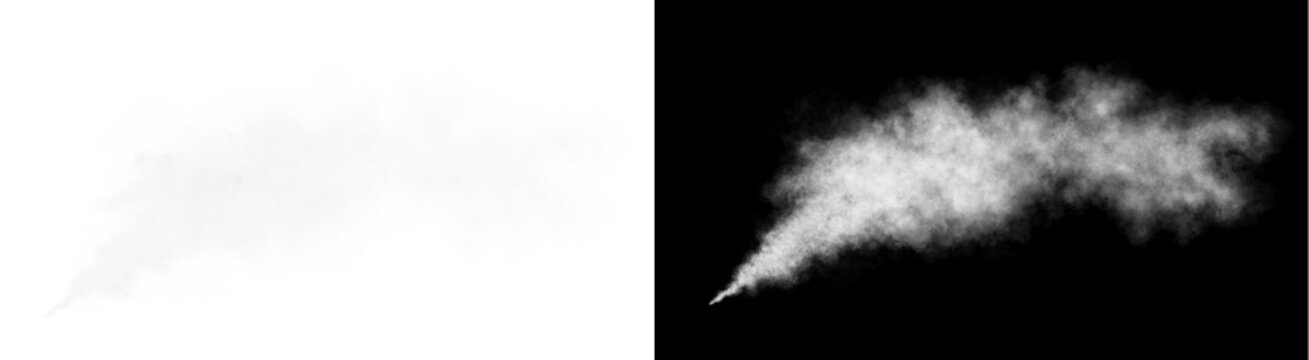 PNG image of&nbsp;White steam cloud on white background