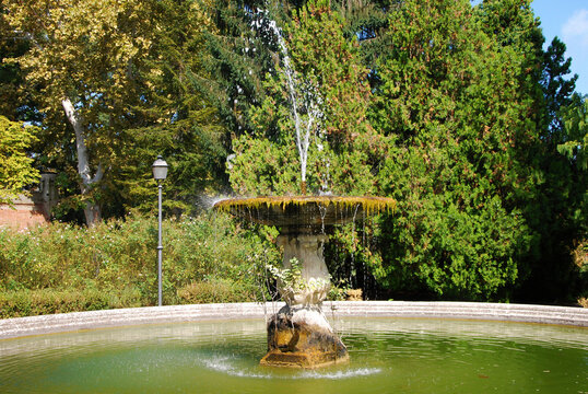 Il Parco Massari nel centro di Ferrara in Emilia-Romagna, Italia.