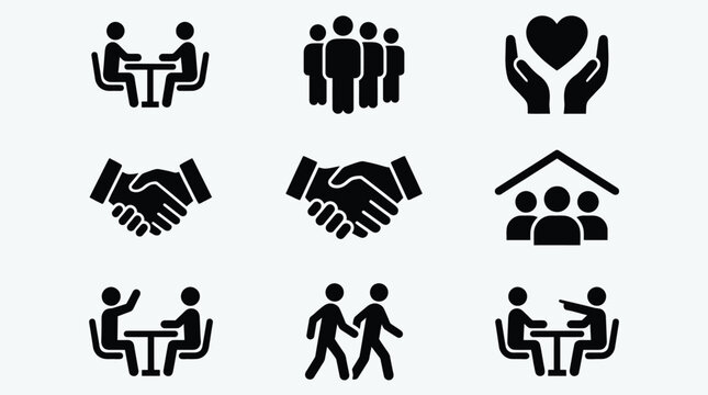 Chat circle group shared vector icons peer icon concern open community support