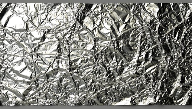 black and white abstract crumpled aluminum foil texture background