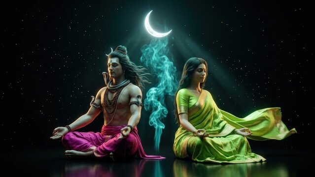 Shiva Parvati Back-to-Back Meditation &ndash; Cosmic Dual Energy