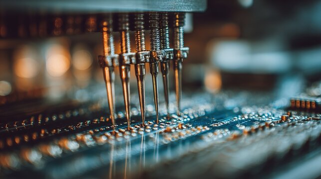 Electrical Components in Close-Up View