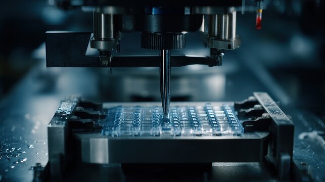 Microscope Inspecting Circuit Board