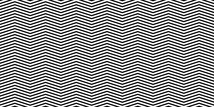 Zigzag lines. Jagged stripes. Seamless surface pattern design with triangular waves ornament. Repeated chevrons wallpaper. Digital paper for page fills, web designing, textile print. Vector art.