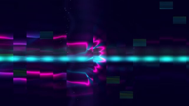 Vivid Glitch Background Animation for Event Backdrop and Commercial Use