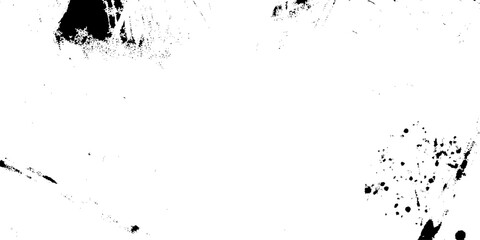 Fototapeta premium High contrast black and white grunge texture background, distressed scratched overlay with grainy ink splatter and gritty weathered surface effect, abstract monochromatic rough vector illustration.