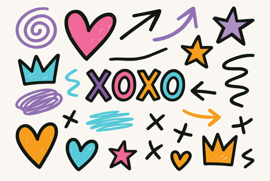 Doodle Art Elements Collection