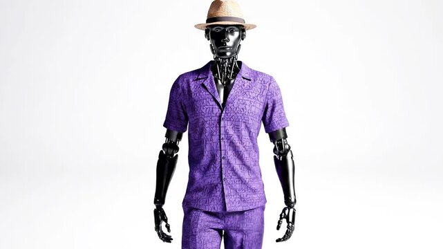 concept robot isolated walking silhouette hero bot white background walker future innovation communication 