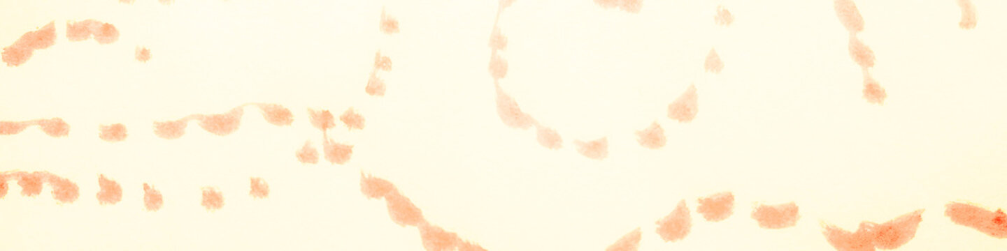 Circle Logo. Orange Cute Stripes. Gold Dot Draw.