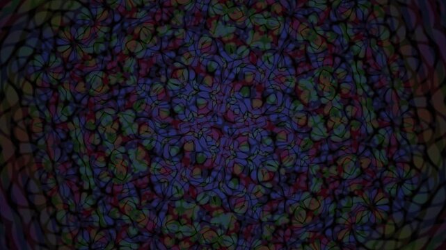 Colorful abstract mandala design patterns.