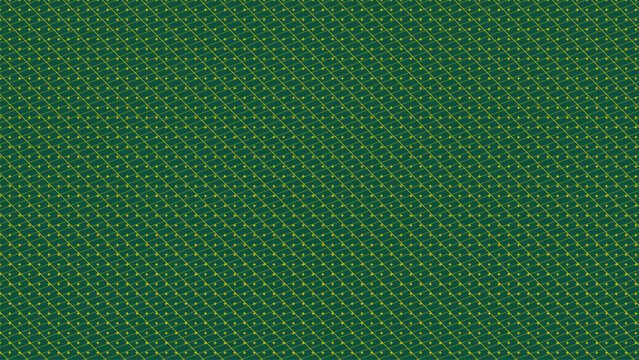 Seamless micro geometric pattern with dense yellow green elements on dark green background abstract texture for textile wallpaper packaging and modern surface design
