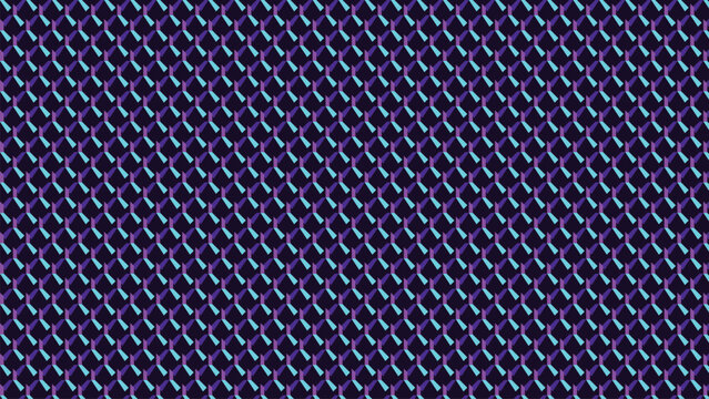 Seamless iridescent scale pattern with glowing purple and cyan tones abstract geometric texture for modern wallpaper textile digital backdrop and futuristic surface design
