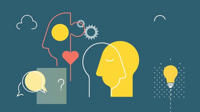 Foster Creative Thinking - New Idea Development Process using Technology, Observation, and feedback - Animated Illustration as MP4 File