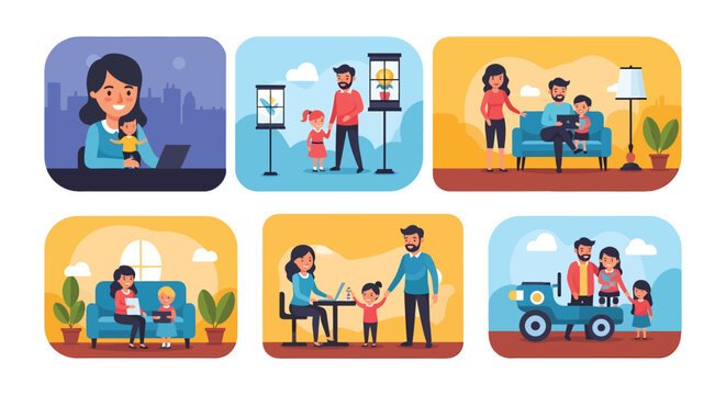 Remote work and family life balance