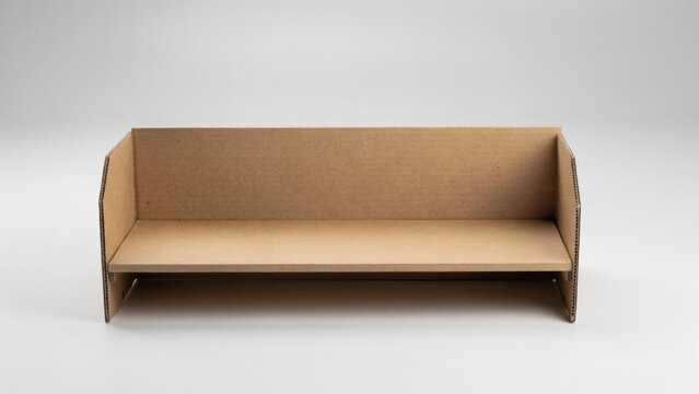 Miniature Cardboard Sofa Model for Sustainable Design Concept