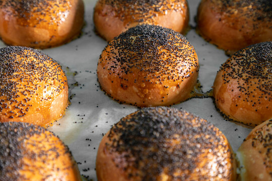 Rolls  with poppyseed topping