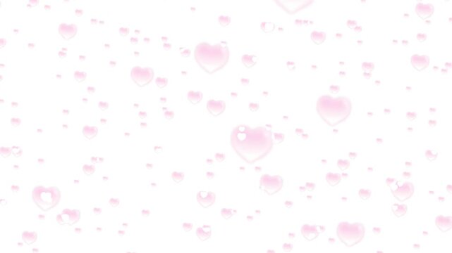 White FFFFFF Hex Code - Hearts fly and twinkle. Templates for creating ads. Sale for Valentine's Day holiday infinite loop background abstract animation particles glow motion graphics template ads