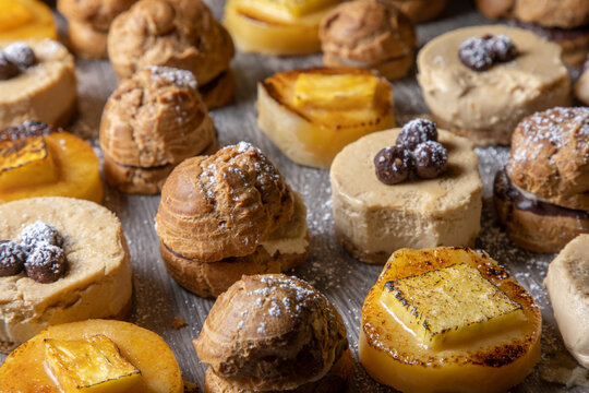 Pan of a variety of pastries
