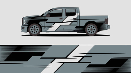 Truck with camouflage design pattern. © PS STOCK