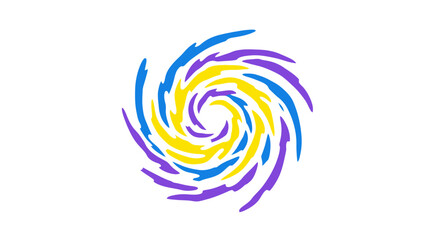 Abstract Swirl Hurricane Symbol, Energy Vortex, Storm Motion © Ahmed