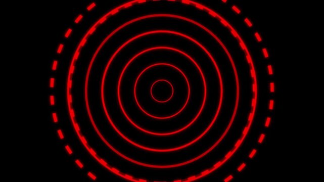 Radio waves waves background. network tower produced radio wave concept. Digital radio wave signal animation. Radio.4K Radio waves animation on black background. network tower produced radio wave.
