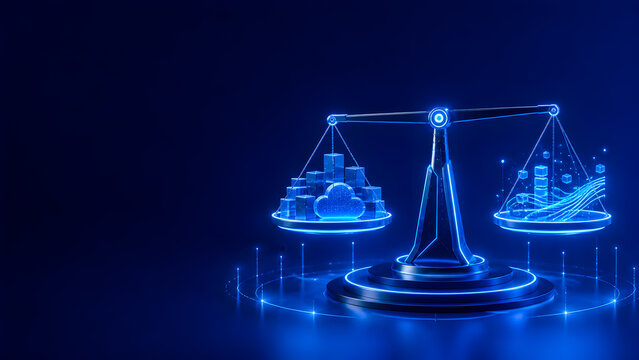 Cloud Load Balancing and Data Governance Technology Concept