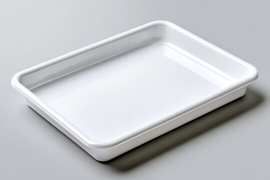 White rectangular ceramic baking dish.