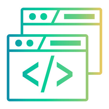 duplicate Line Gradient Icon