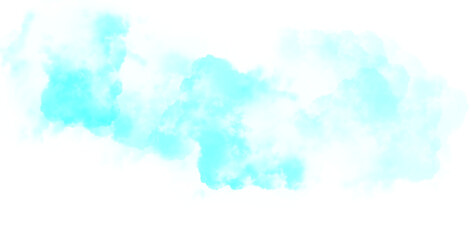 Fototapeta premium Teal Cyan Cloud Overlay PNG, Dreamy Sky Smoke Effect, Soft Vapor Fog Texture, Transparent Background