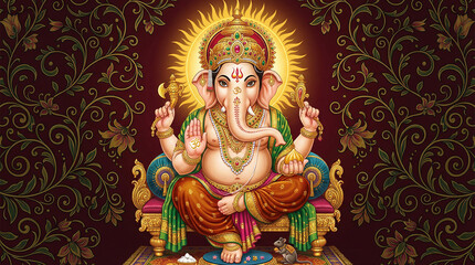 Obraz premium Indian God Lord Ganesh