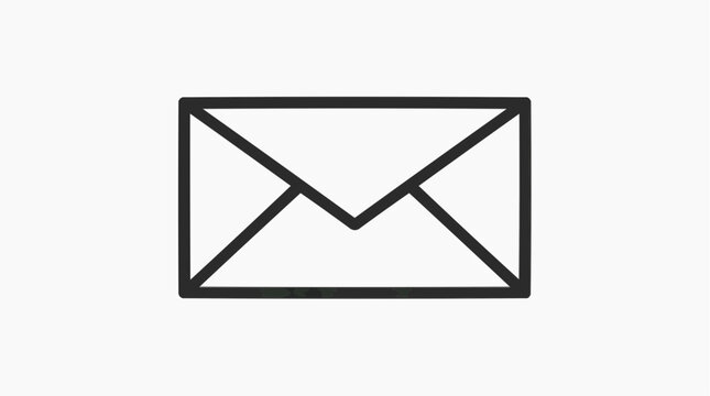 Digital Message: A simple, sleek envelope icon representing the ease and efficiency of modern communication, perfect for illustrating the essence of messaging. 