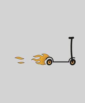 vector illustration of a bicycle