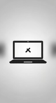 Laptop Screen Error - System Failure.