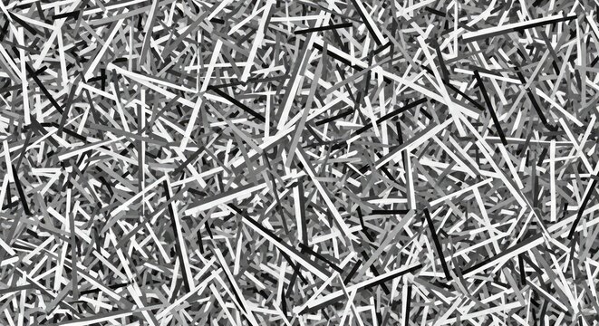 Abstract black and white geometric pattern of intersecting lines