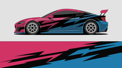 Sport Car Side View Illustration. © IP STOCK