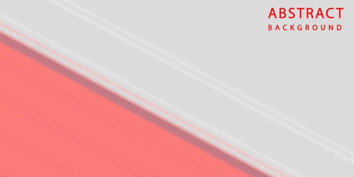 Modern abstract white and red background with 3D Overlap layers effect.