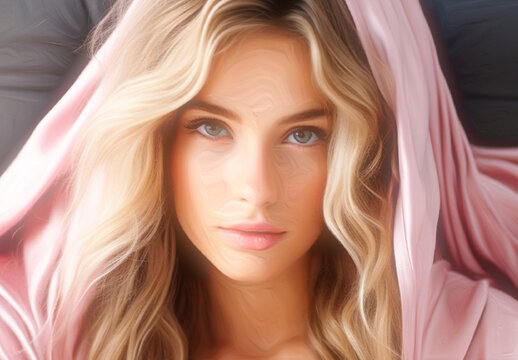 Draped Portrait Photo Effect