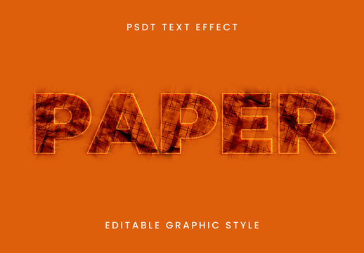 Crumpled Paper Text Effect
