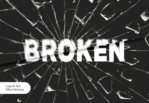 Cracked Glass Mockup