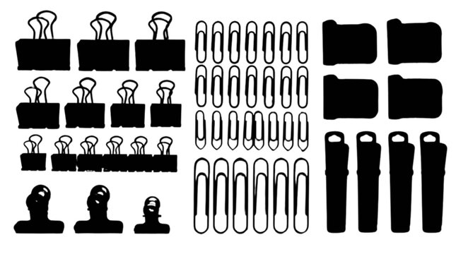 minimalist desk accessories set isolated on white background flat lay