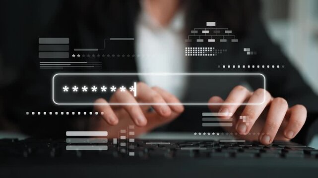 User authentication and password protection concept showing secure login, privacy safeguard, data protection, access control, and digital identity verification Marrow