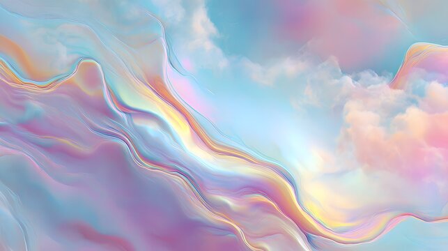 A landscape where clouds sag and glow like a gateway to another dimension.